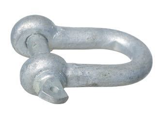 1852 Schackel med vingskruv galv. 8mm
