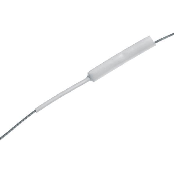 Vajerskydd i rvit PVC Ø12-4 mm 15 m
