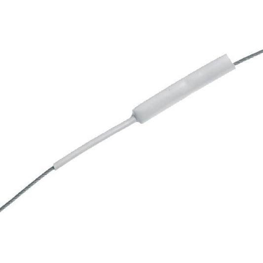 Vajerskydd i rvit PVC Ø12-4 mm 15 m