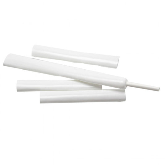 Wire överdrag i vit UV-beständig krympslang Ø12-3mm 50m