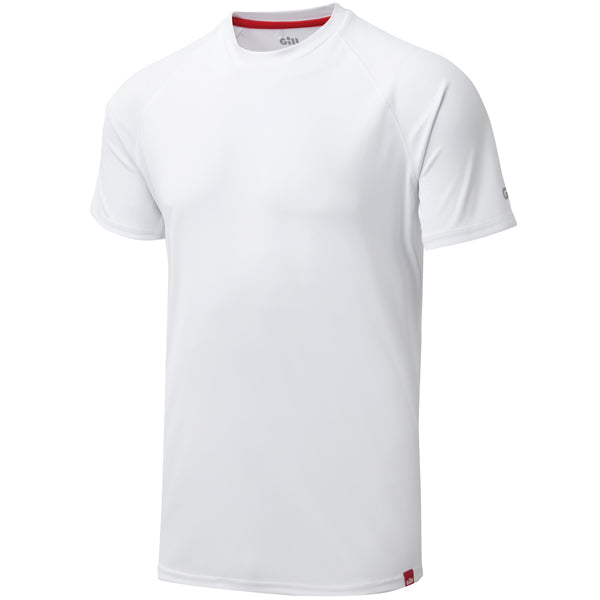 Gill UV010 Herr UV Tec T-Shirt Vit Str XS