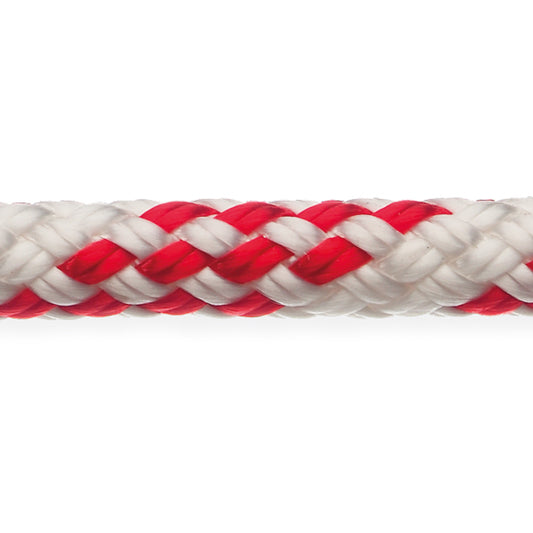 Robline Sirius 300 Fall/skot 12mm vit/röd - 1m