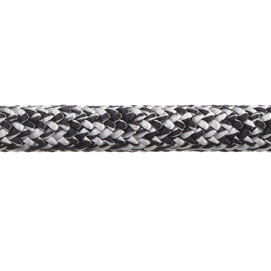 Robline Admiral 7000 Dyneema fall, 8mm svart/vit  - 1m