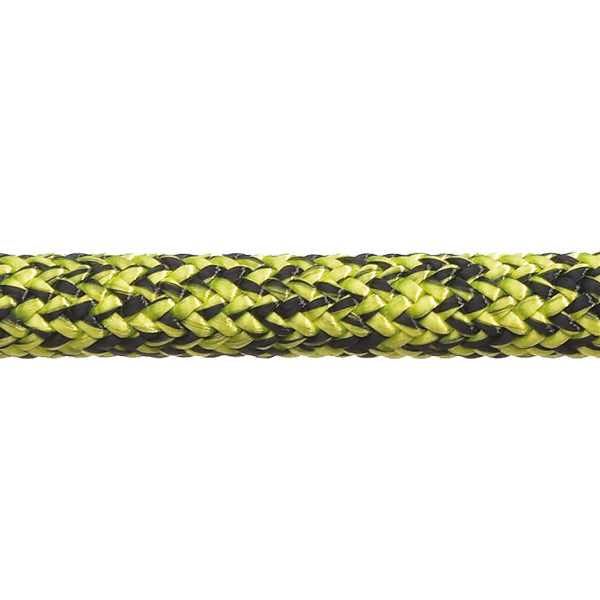 Robline Admiral 7000 Dyneema fall, 10mm svart/Gul  - 1m