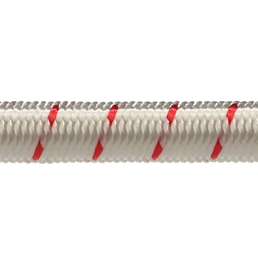 Robline elastisk lina 8 mm Vit/Röd 100 m
