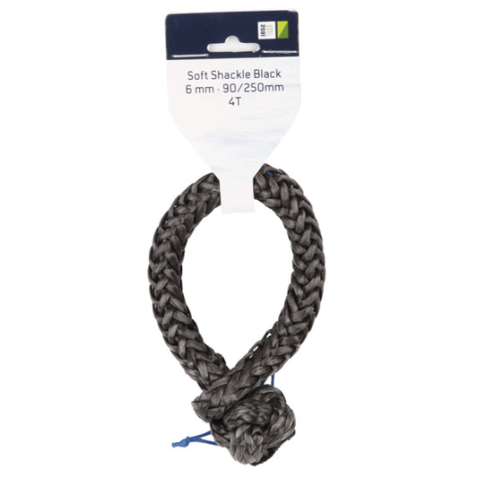 1852 soft schackle 6mm svart 90/250mm 4T