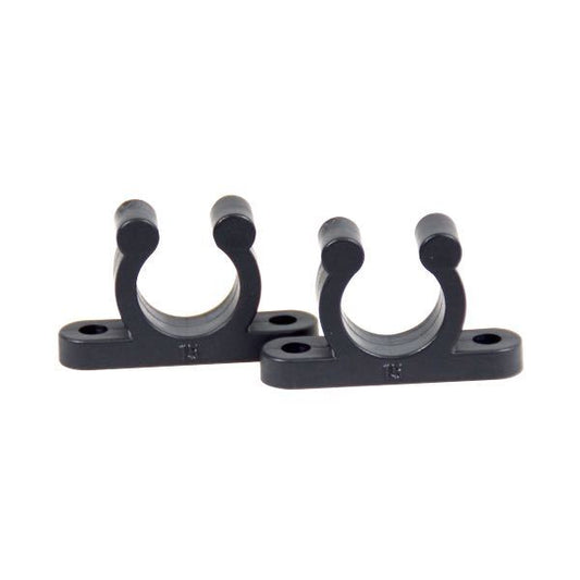Nylonclips 15 mm 2 st med utv. hål
