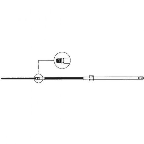 Ultraflex styrkabel M58, 8 fot