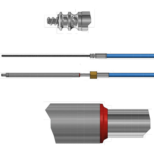 Ultraflex styrkabel "mach" M90, 30 fot