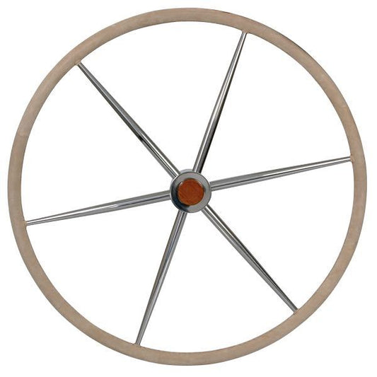 Stålratt med läder Ø70 cm