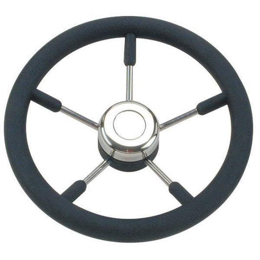 Stålratt m. svart ring Ø35cm