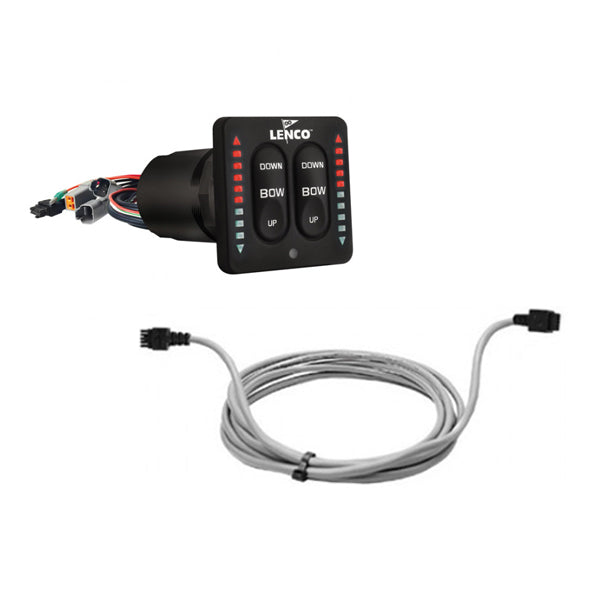 Lenco flybridge kontroll med indikator 12 m kabel