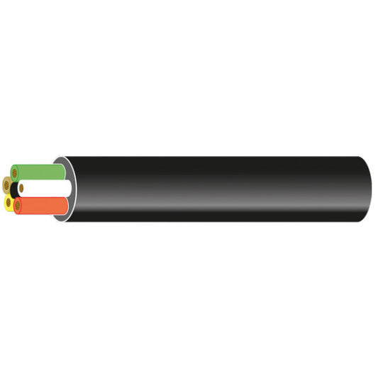 Max Power Marin Kabel, 6 x 0.5mm2 svart 15 meter