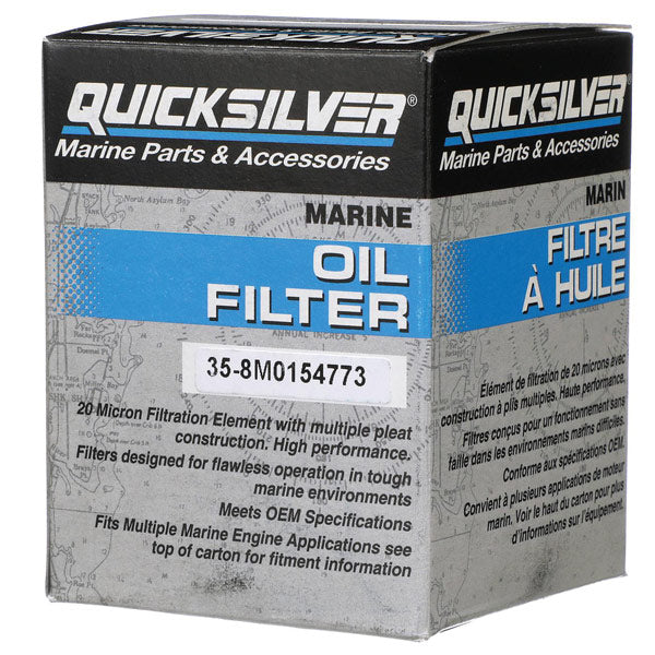 Quicksilver 8M0154773 Oljefilter till olika marinmotorer