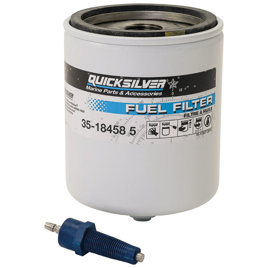 Quicksilver 18458Q4 Vattenseparerande Bränslefilter med blå varningslampor