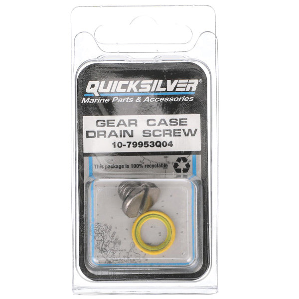 Quicksilver 79953Q04 Växellåda olja dränering-, påfylnadsskruv och packning