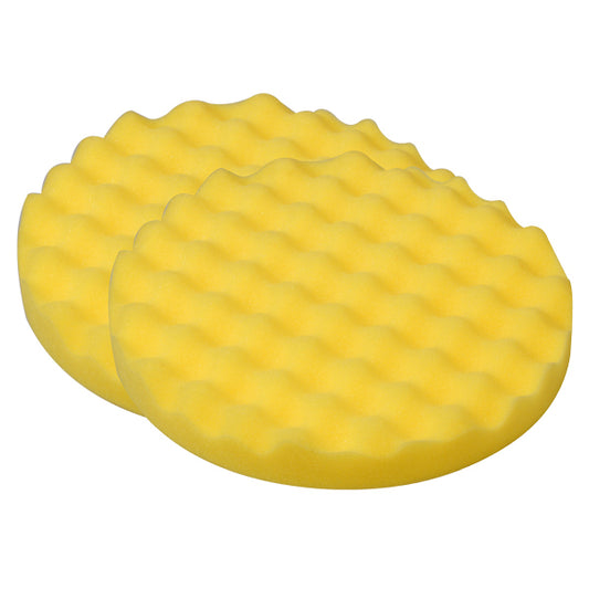 1852 Rubbing rondell våfflad Ø180mm, gul 2-pack