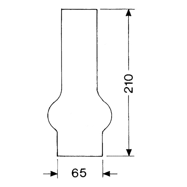 DHR Lampglas 2 x 210 mm