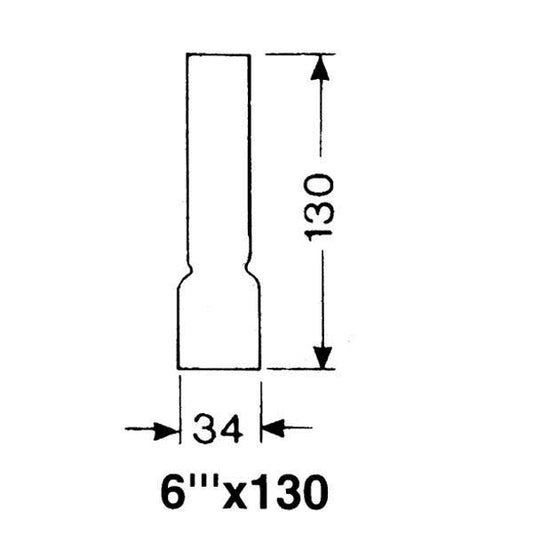 DHR Lampglas 6 x 130 mm